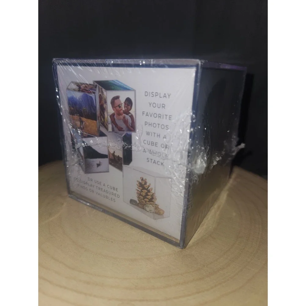 Photo Cube Clear‎ Acrylic Desk Frame 3.5